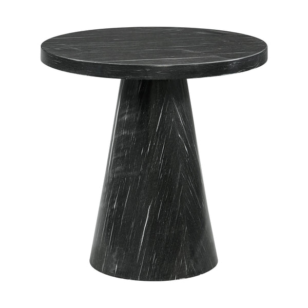 Bellini Round Occasional End Table Complete In Grey
