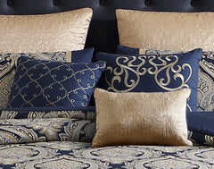 Bevan 10PC Comforter Set Navy