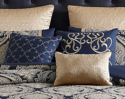 Bevan 10PC Comforter Set Navy