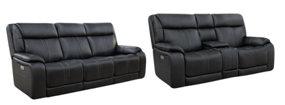 Harmony Zero Gravity Living Room Set in Charcoal