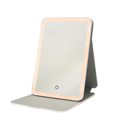Touch Pad Bling Folio LED Makeup Mirror