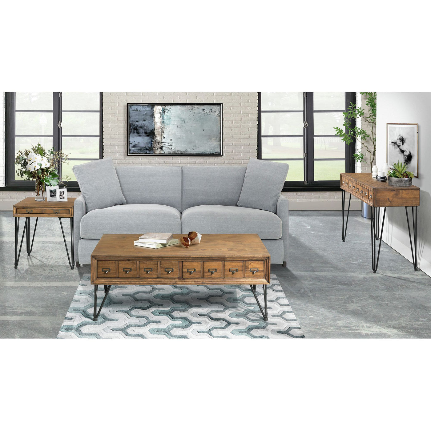 Boone 3PC Occasional Table Set-Coffee Table, End Table & Sofa Table
