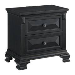 Bridgestone King Panel 4PC Bedroom Set in Black