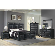Bridgestone Queen Panel 3PC Bedroom Set in Black