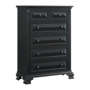 Bridgestone Queen Panel 5PC Bedroom Set in Black