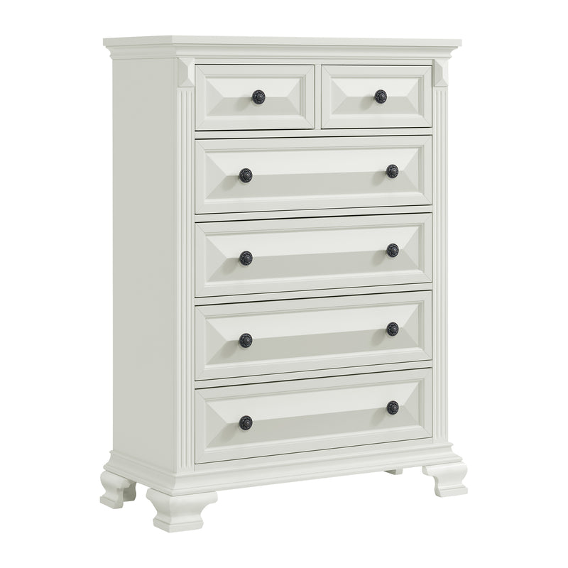 Bridgestone 6-Drawer Chest In Antique White