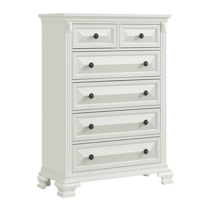 Bridgestone King Panel 5PC Bedroom Set in Antique White