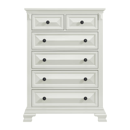 Bridgestone 6-Drawer Chest in Antique White