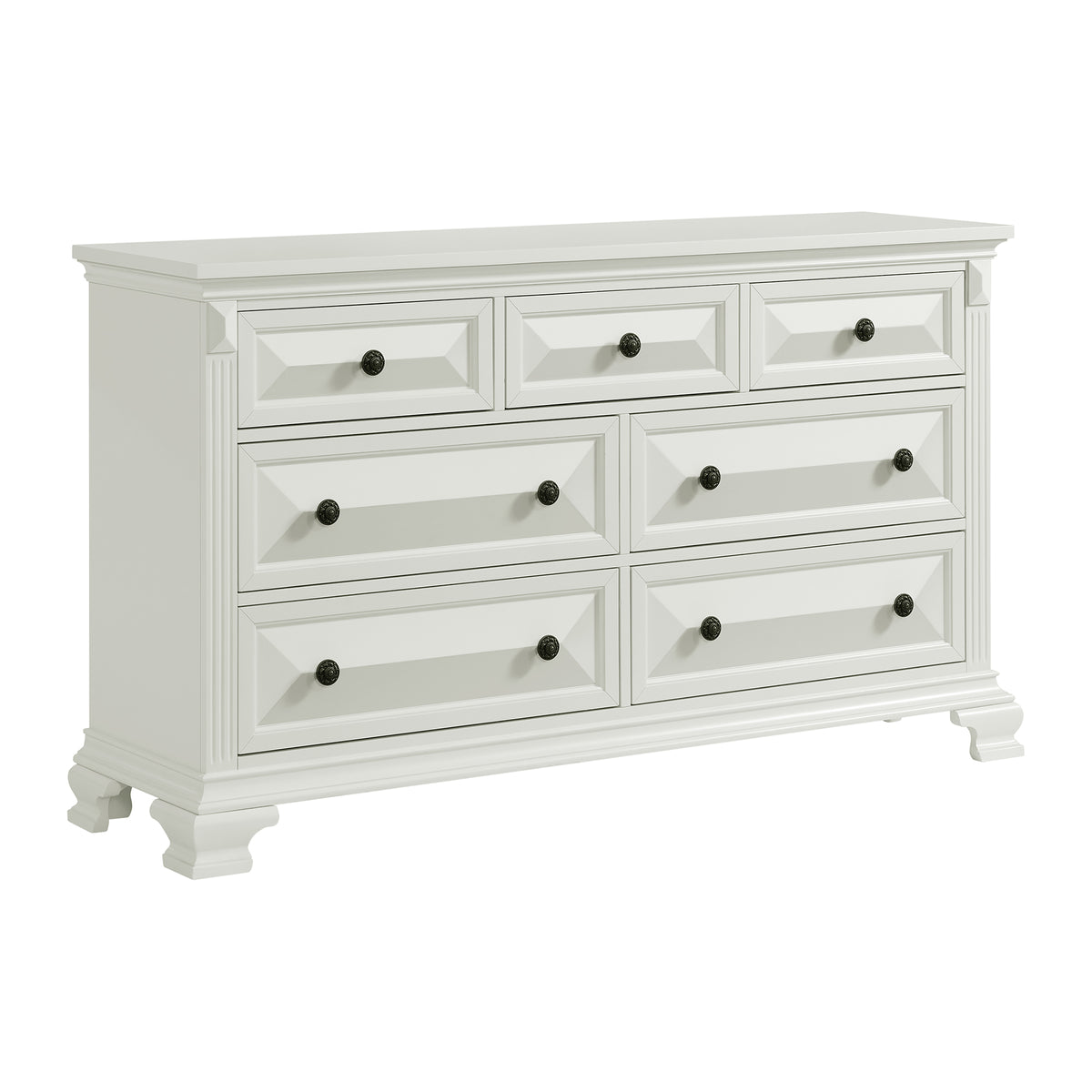 Bridgestone 7-Drawer Dresser In Antique White