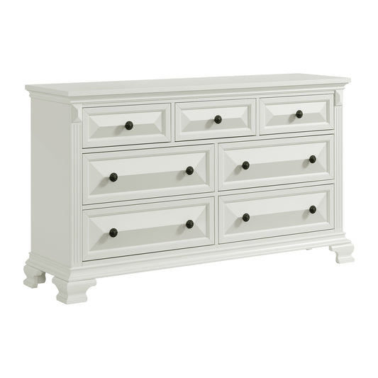 Bridgestone 7-Drawer Dresser in Antique White