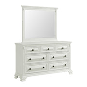 Bridgestone Dresser and Mirror Set in Antique White