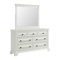 Bridgestone Dresser and Mirror Set in Antique White