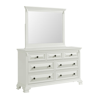 Bridgestone Dresser and Mirror Set in Antique White