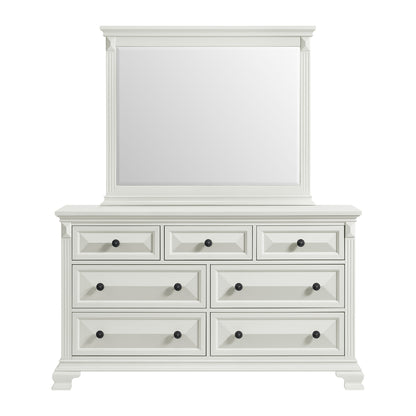 Bridgestone Dresser and Mirror Set in Antique White