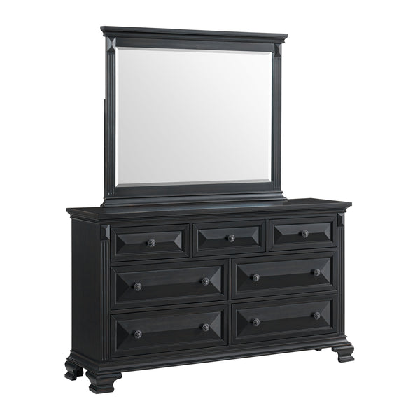 Bridgestone Dresser And Mirror Set In Black
