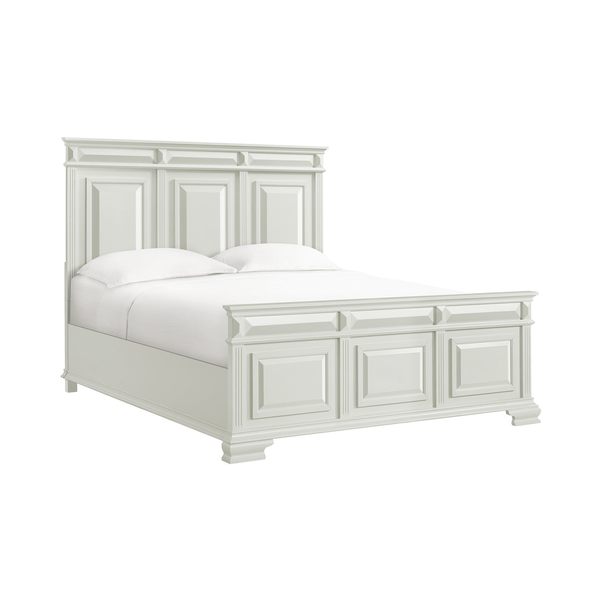 Bridgestone King 3PC Bedroom Set with 2 Nightstands in Antique White