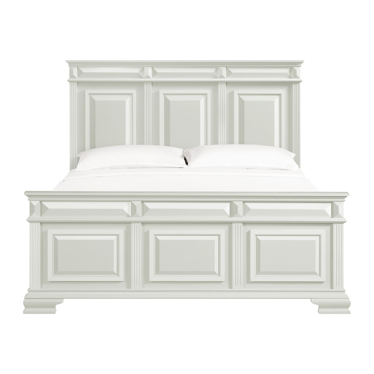 Bridgestone King Panel Bed in Antique White