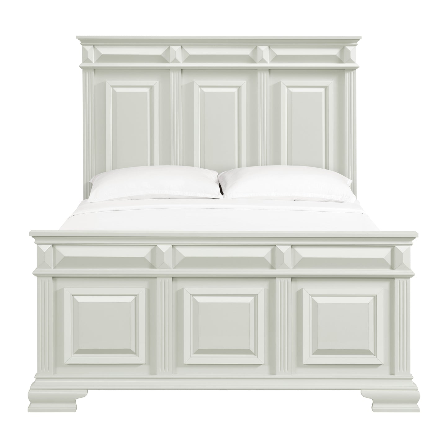 Bridgestone Queen Panel Bed in Antique White