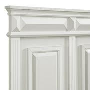 Bridgestone King 4PC Bedroom Set with 2 Nightstands & Chest in Antique White
