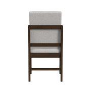 Brisbane 5PC Standard Height Dining Set in Brown-Table and Four Fabric Chairs