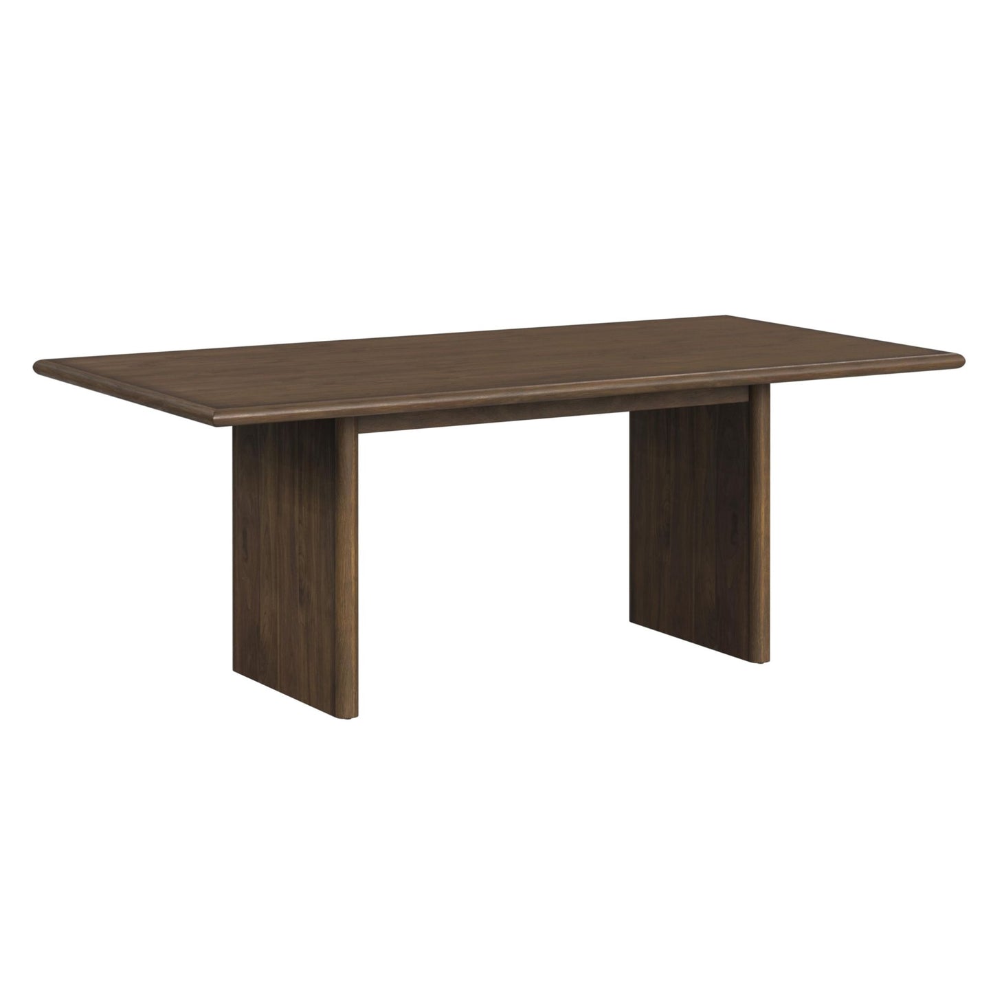 Brisbane 5PC Standard Height Dining Set in Brown-Table and Four PU Chairs