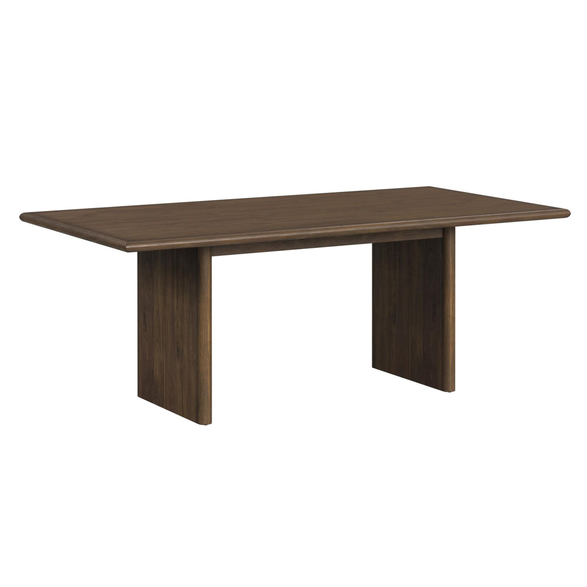 Brisbane 6Pc Standard Height Dining Set In Brown-Table, Four Fabric Chairs & Bench