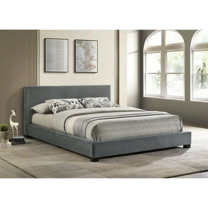 Brookhaven Full UPH Bed in Grey Velvet