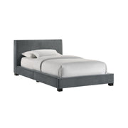 Brookhaven Twin UPH Bed in Grey Velvet