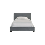 Brookhaven Twin UPH Bed in Grey Velvet