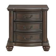 Brunswick 2-Drawer Nightstand with USB in Mahogany
