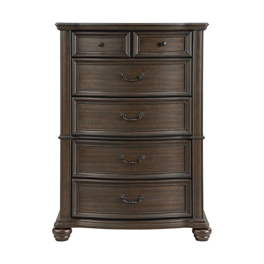 Brunswick 5-Drawer Chest in Mahogany
