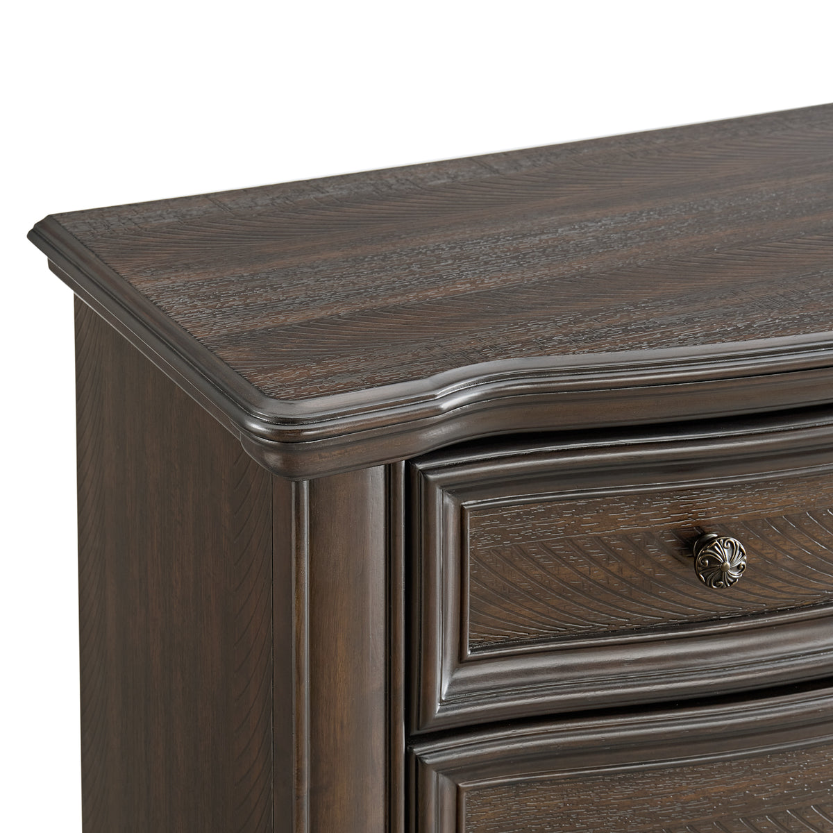 Brunswick King 4PC Bedroom Set with 2 Nightstands & Dresser in Mahogany