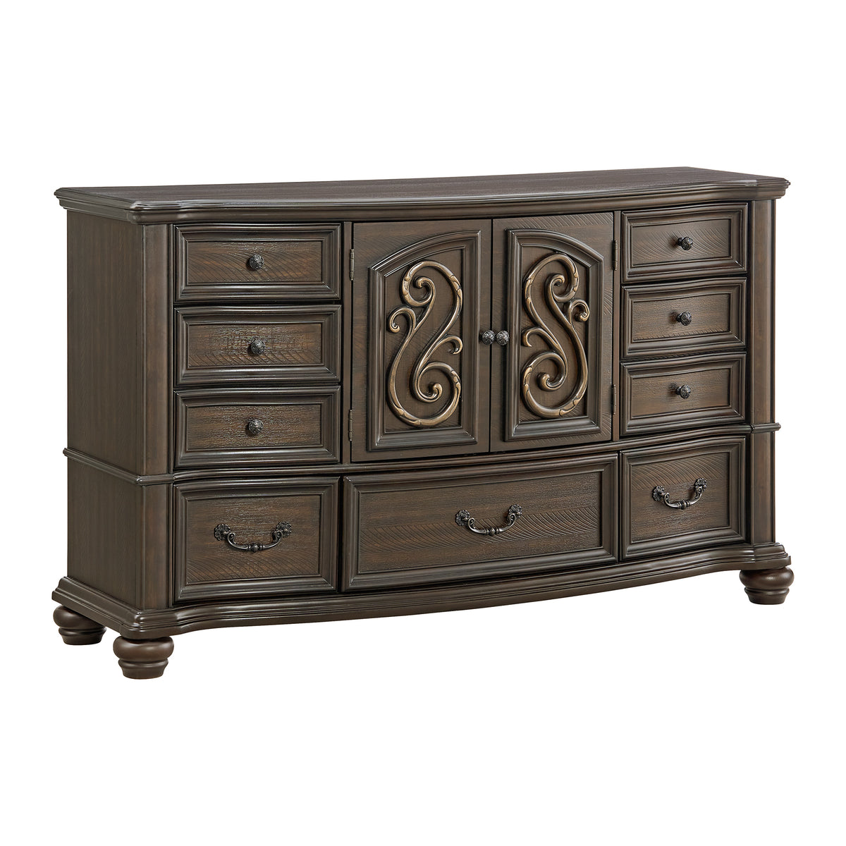 Brunswick 7-Drawer Dresser In Mahogany