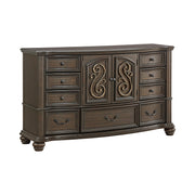 Brunswick King 4PC Bedroom Set with 2 Nightstands & Dresser in Mahogany