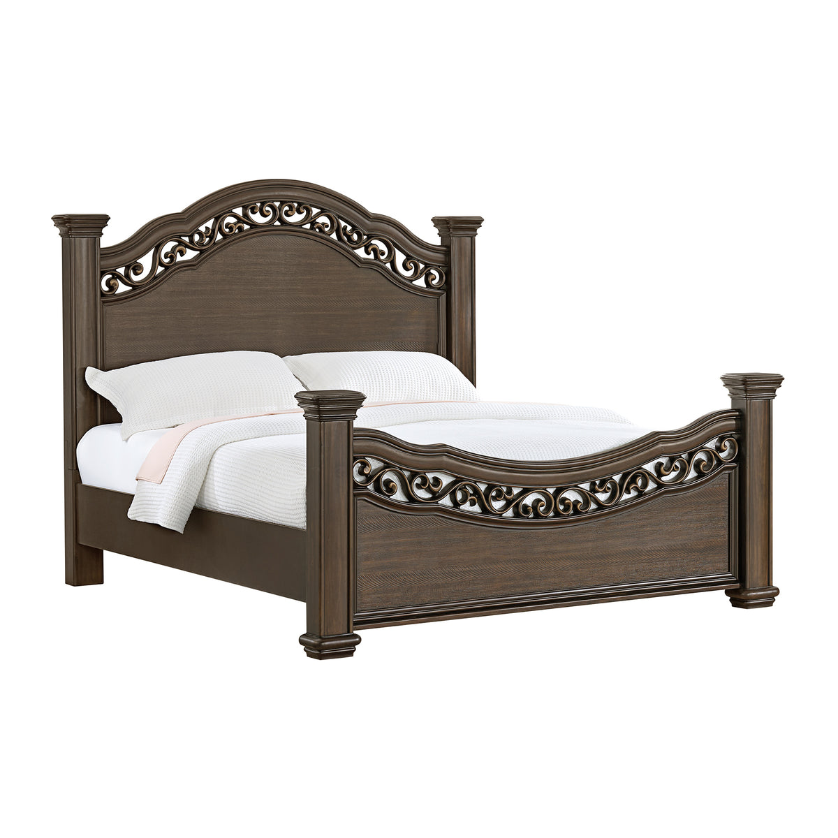 Brunswick King Panel 3Pc Bedroom Set In Mahogany