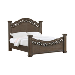 Brunswick King 3PC Bedroom Set with 2 Nightstands in Mahogany