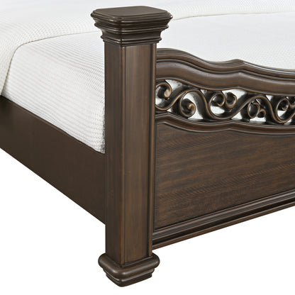 Brunswick King 3PC Bedroom Set with 2 Nightstands in Mahogany