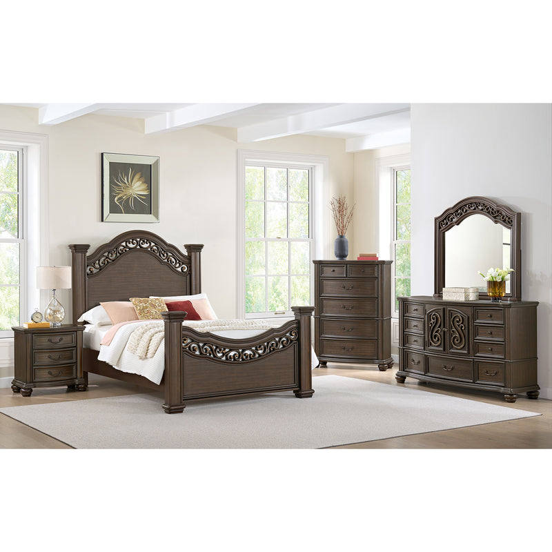 Brunswick Queen Panel 3PC Bedroom Set in Mahogany