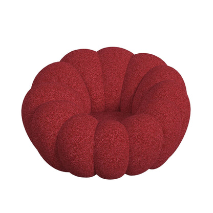 Bubble Swivel Chair & Ottoman in Red