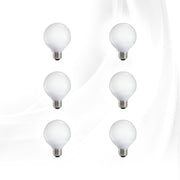 Frosted LED Globe Bulbs, Dimmable (Cool White, 6W)