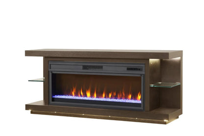 Riviera White Console Fireplace
