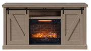 Barn Door Fireplace