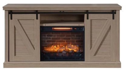 Barn Door Fireplace