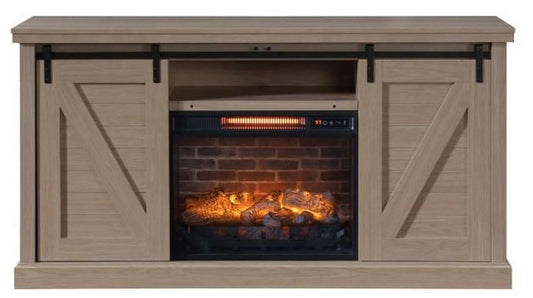 Barn Door Fireplace