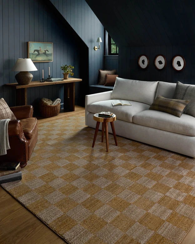 CLV-01 Calvin Apricot/Ivory 6ft Rug