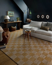 CLV-01 Calvin Apricot/Ivory 6ft Rug