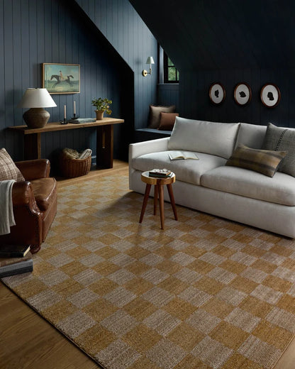 CLV-01 Calvin Apricot/Ivory 6ft Rug