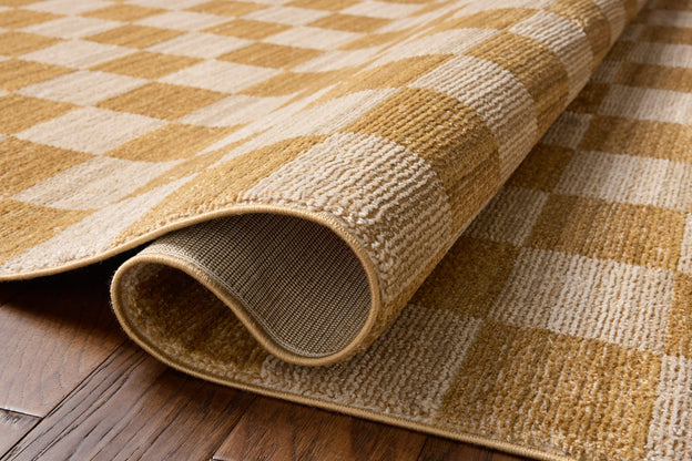 CLV-01 Calvin Apricot/Ivory 6ft Rug