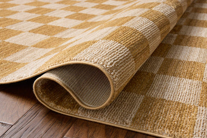 CLV-01 Calvin Apricot/Ivory 6ft Rug