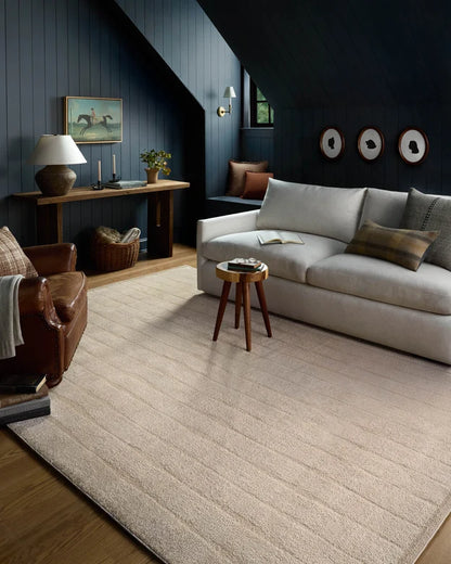 CLV-02 Calvin Ivory/Oatmeal 6ft Rug